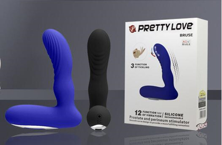 1PCS/Lot 12 Speeds USB Rechargeable Wireless Silicone Prostate Massager Anal Plug Vibrators Anal Tube Butt Plugs Sex Toy for Men