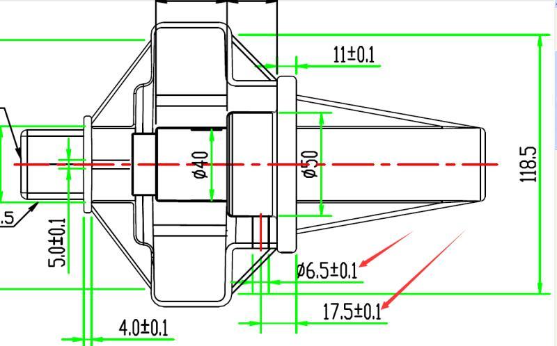 Electric Rear Axle DC 12V Motor for Mobility Scooter