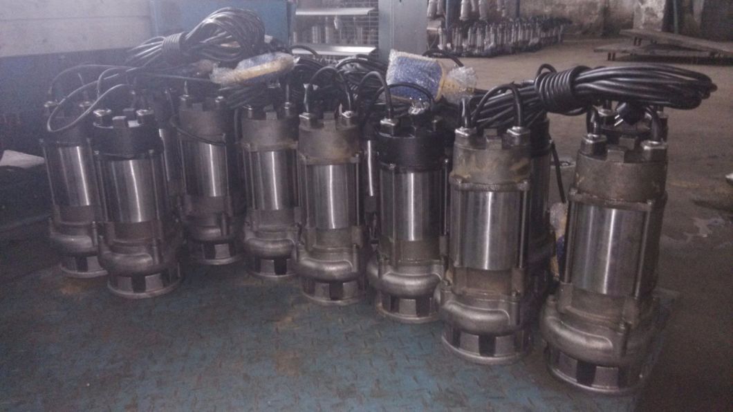 Sewage Submersible Water Pump, V Type Dirty Pump with Cutter 2.2kw/3HP