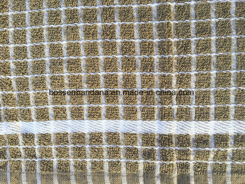 OEM Produce Custom Jacquard Cotton Terry Checks Tea Towel Kitchen Towel Textiles