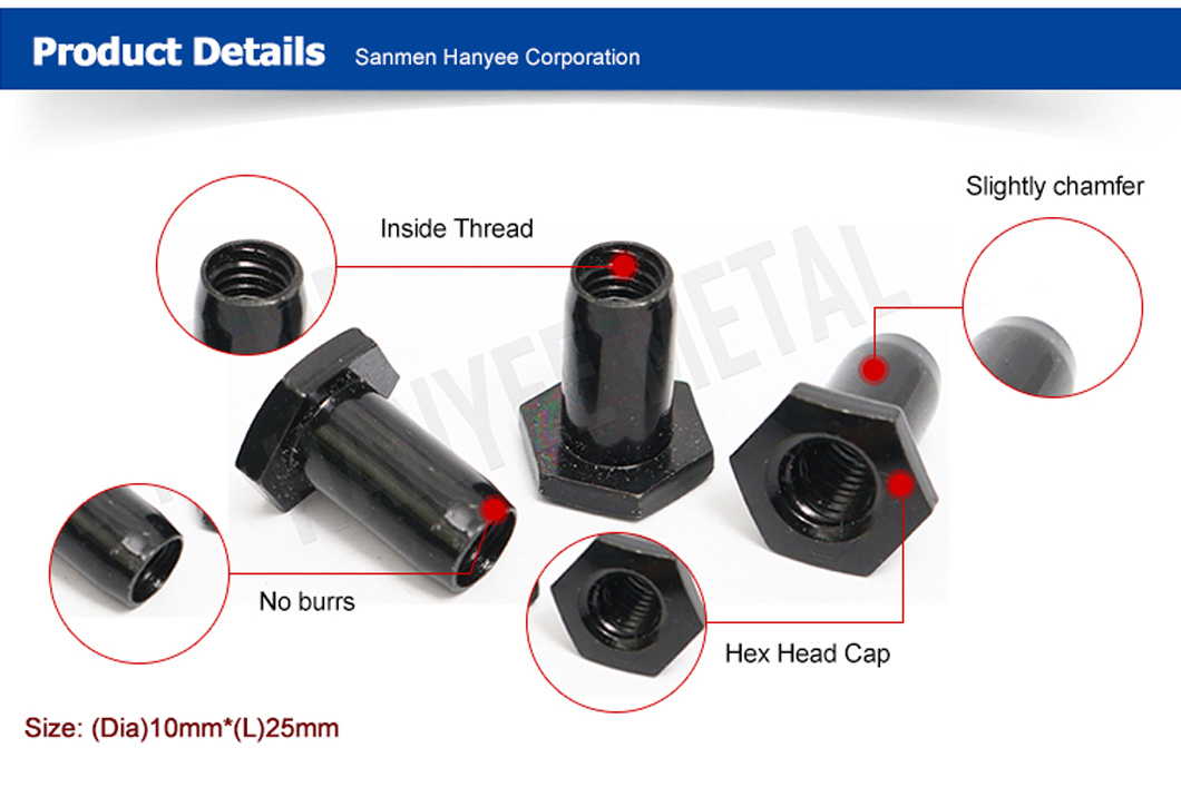 Hexagon Coupling Galvanized Steel Lock Slotted Nut