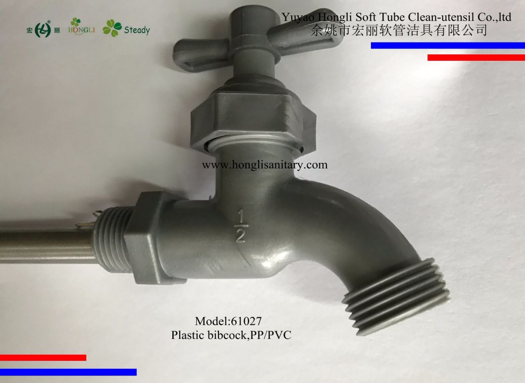 61027 PVC Bibcock, Plastic Faucet, PVC Tap