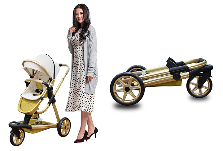 En1888 Luxury Aluminum Baby Stroller with Good Quality