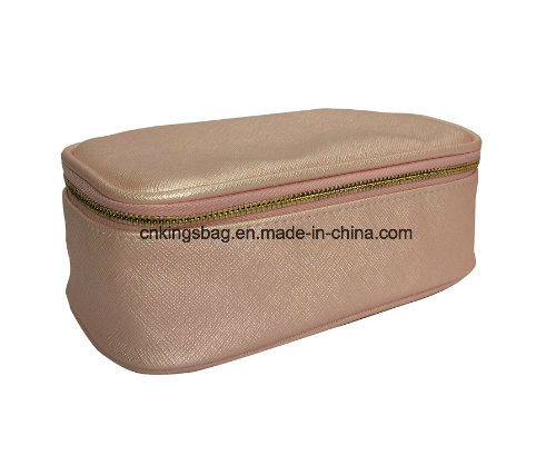 Cross Pattern Faux Leather Lady Beauty Makeup Cases, Cosmetic Cases