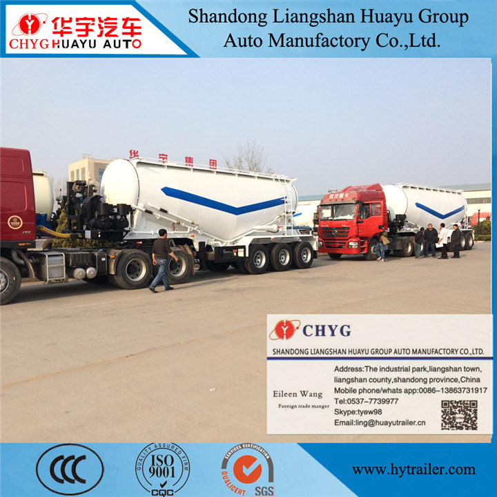 China Factroy Price Bulk Cement Tank Semi Trailer with V-Shape