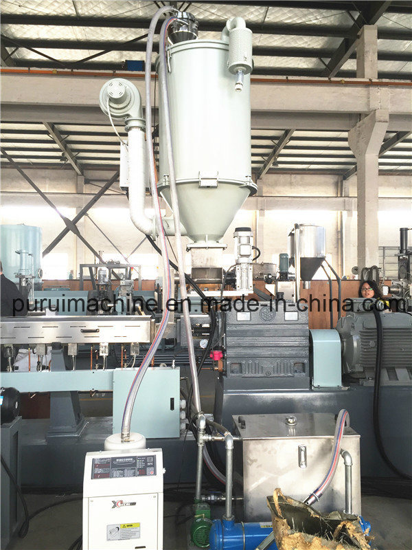 Purui Parallel Twin Screw Extruder for PC Flakes Pelletizing