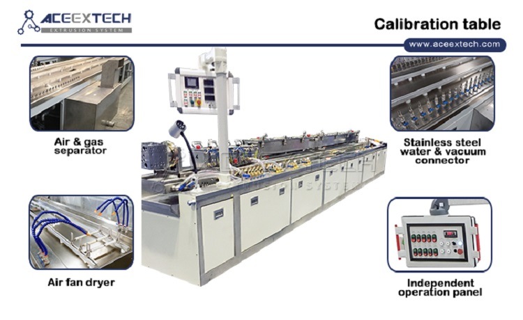 Twin Screw Extruder PVC Concrete Profile Extrusion Line