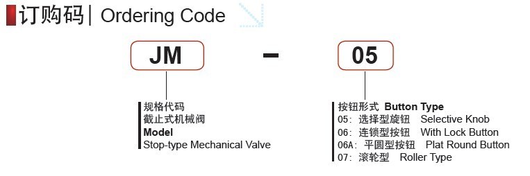 Jm 2 Position 3 Way Pneumatic Mechanical Valve