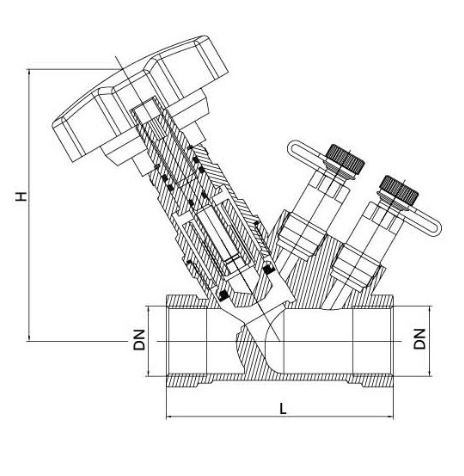 Ce Certified Quality Guarantee Manual Static Brass Balance Valves