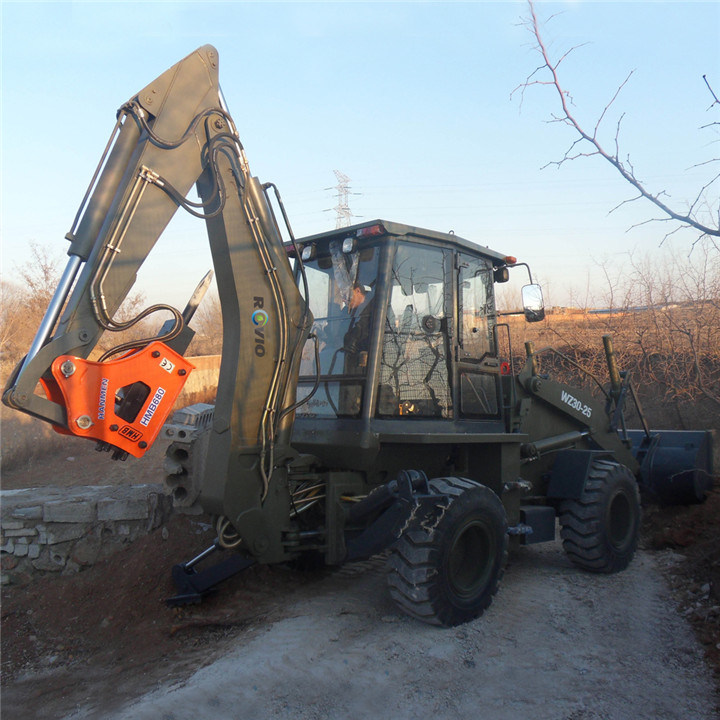 Mechanical 7 Ton Backhoe Loader Equipment with Hydraulic Hammer