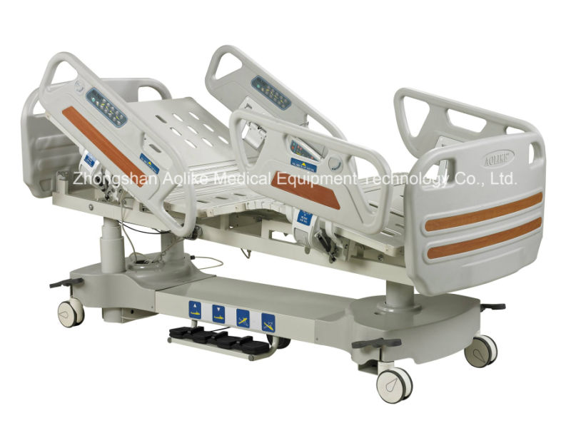 CE FDA ISO13485 Quality Multifunctional Electric Hospital Bed (ICU bed) (ALK06-B09P)