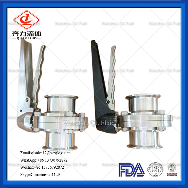 Sanitary Stainless Steel Tri Clamp Butterfly Valve