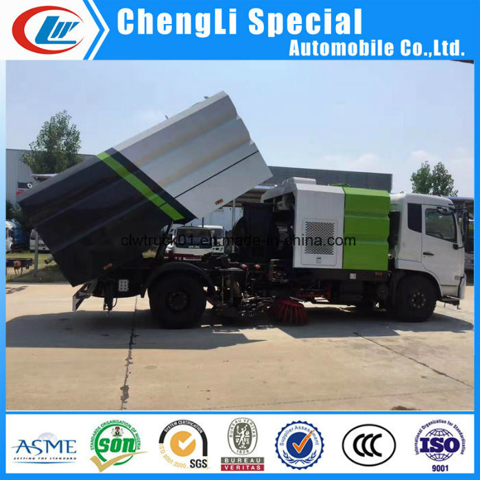 5m3 Dust Tank Dongfeng 9cbm Street Washing Sweeper Truck