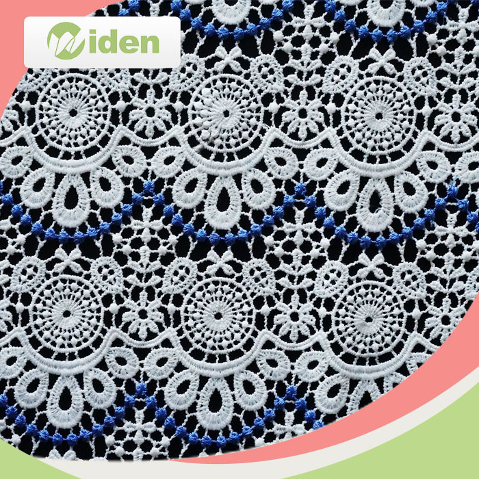 Make to Order Polyester Embroidered Chemical Lace Fabric