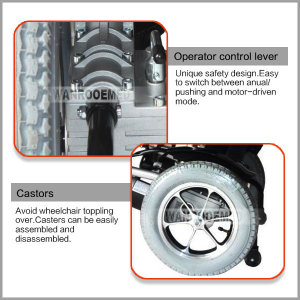 Bwhe501 High Strength Economic Aluminium Folding Electric Power Wheelchair