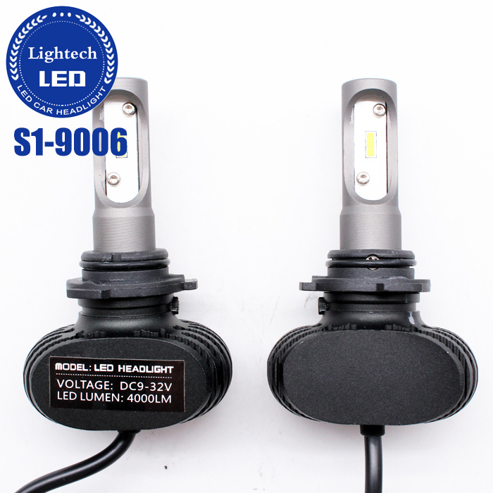 Super Bright Fanless LED Faro 4000lm 50W S1 Hb4 9006 Headlights