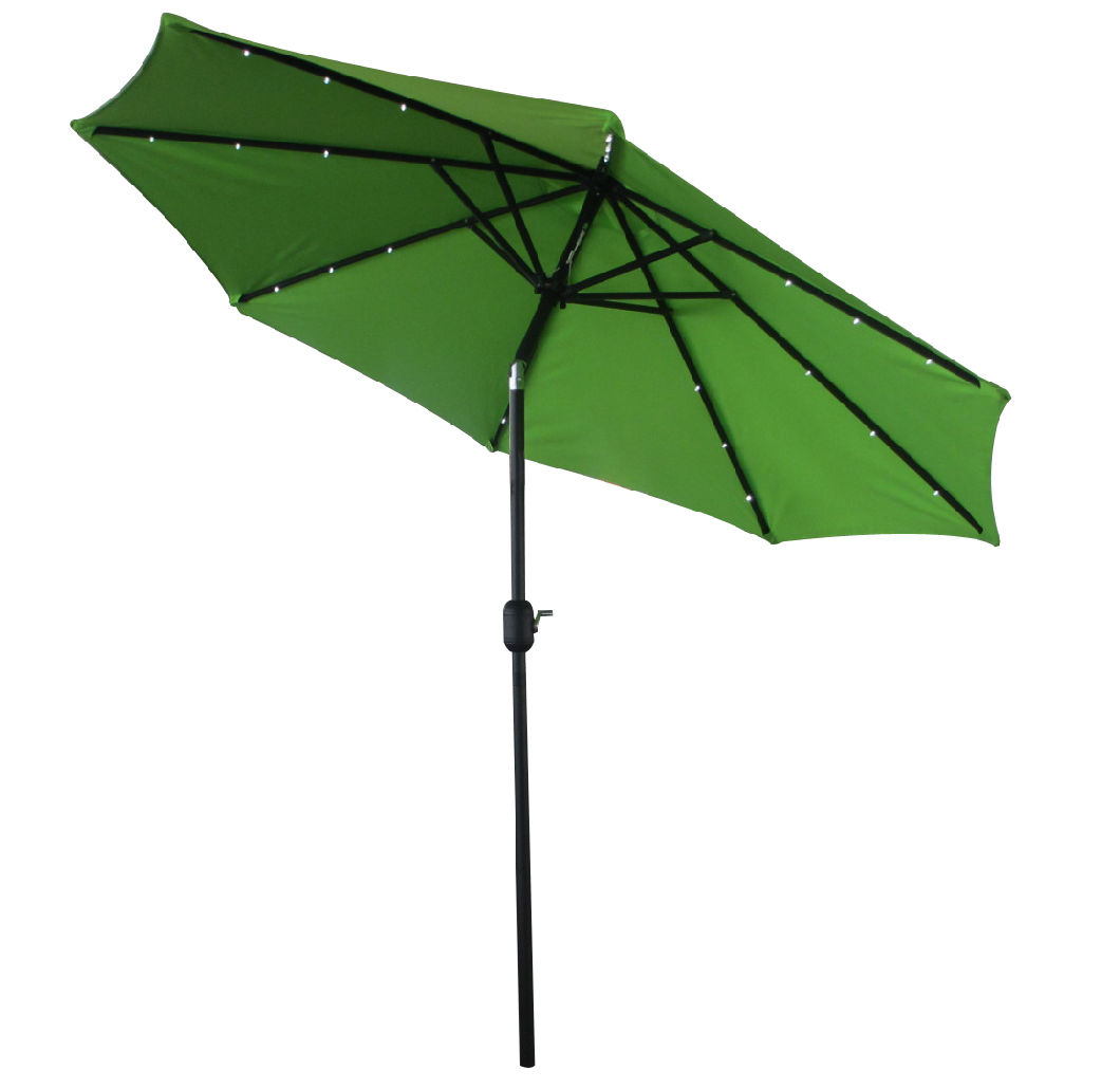 9ft (2.7m) Patio Umbrella Solar Umbrella Garden Umbrella Outdoor Umbrella Parasol LED Light Umbrella