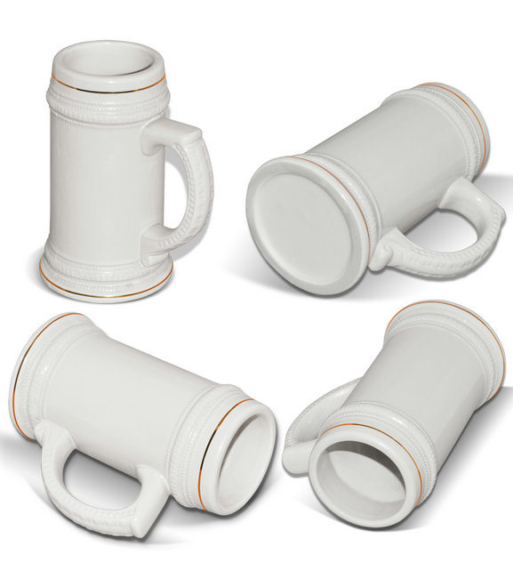 Wholesale Sublimation 22oz Ceramic Beer Mug Printing on Mugs