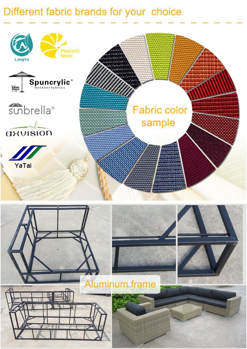Popular Design Outdoor Garden Furniture UV-Resistant Rattan Chair Table Set