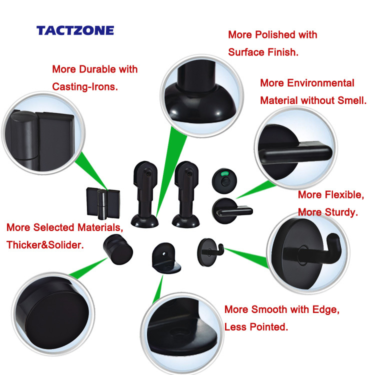 Hot Sell Plastic/Nylon Bathroom Cubicle Partition Hardware Fittings