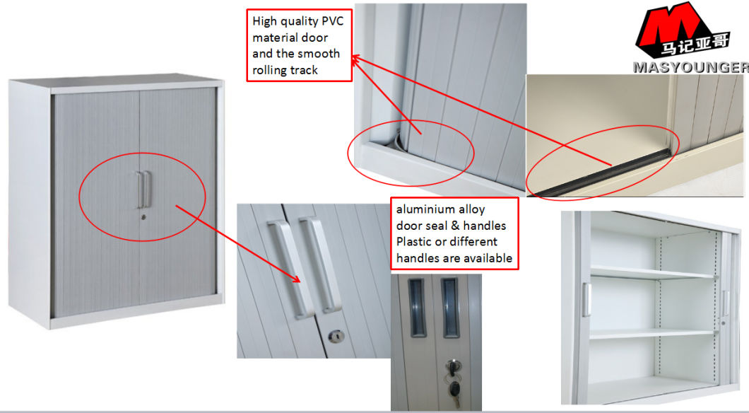 Modern Design Sliding Roller Door Tambour Door Filing Cabinet