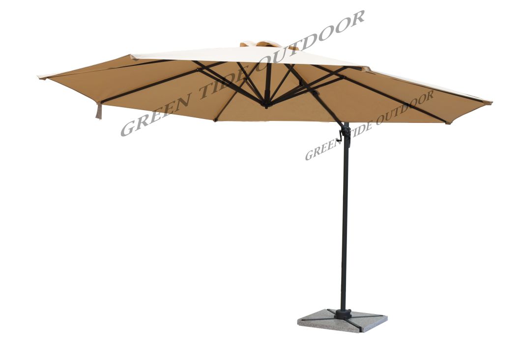 3.5m Parasol Roma Umbrella with Base Outdoor Garden Furniture