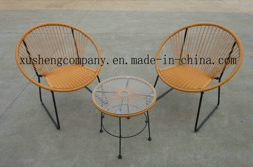 Outdoor Metal Dining Garden Rattan Armchair Tropicalia Restaurant Chairs and Table