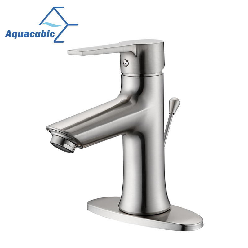 Bathroom Brass Basin Faucet with Deck Plate (AF1702-6)