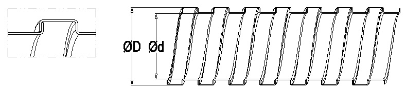 Hnx Galvanized Steel Plate Flexible Metal Corrugated Conduit / Pipe