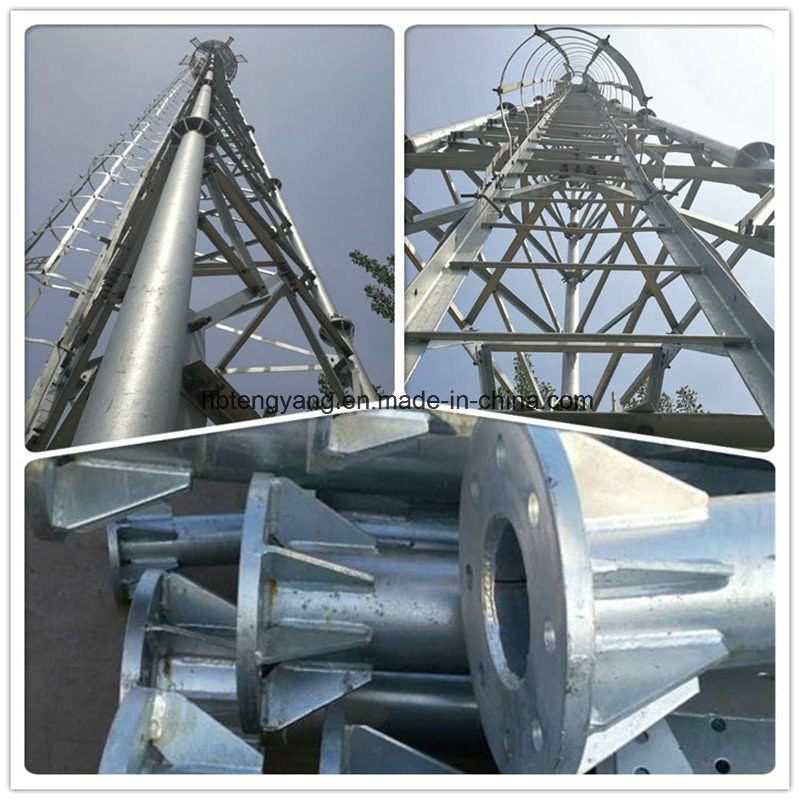 Telecommunication GSM 3-Leg Tubular Mobile Tower