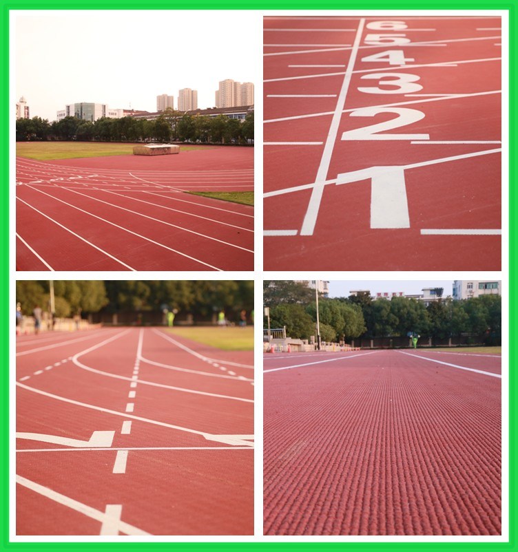 Iaaf Prefabricated Rubber Flooring for Rubber Track Runway, Athletic Track