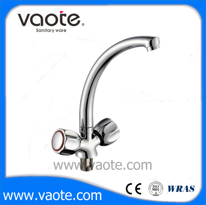 Double Handle Zinc Kitchen Sink Mixer / Faucet (VT 60205)