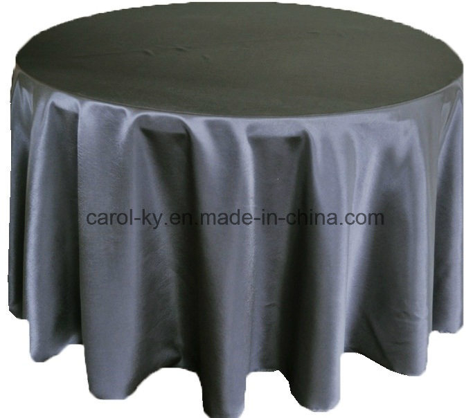 Round Plain Satin Hotel Table Cloth