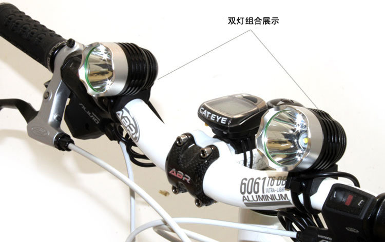 Waterproof CREE Q5 5W 18650 LED Bicycle Headlamp