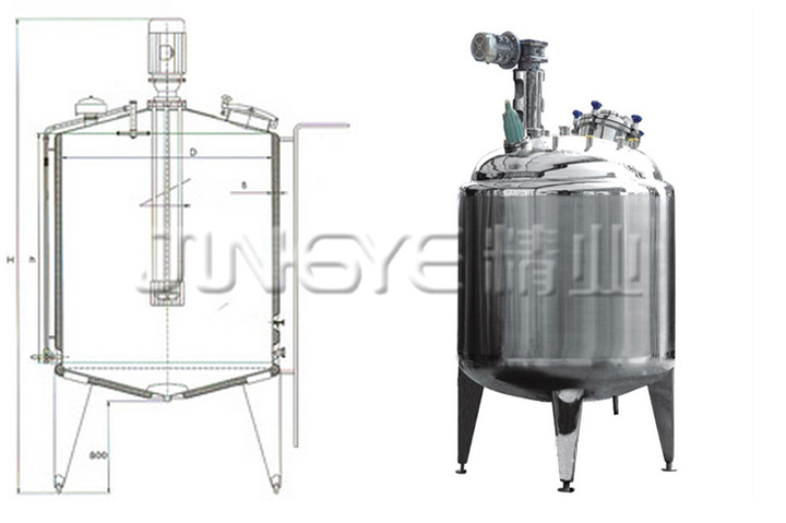 Syrup Dissolving Tank Paint Homogenizer Mixing Tank High Shear Mixer