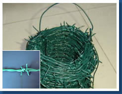 High Quality PVC Coated Barbed Wire