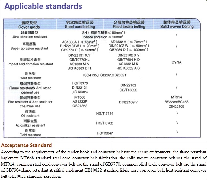 Steel Cord/Fabric Ep Nn Cc/ PVC Pvg/ Endless /Pipe Conveyor Belt and Hydraulic Hose