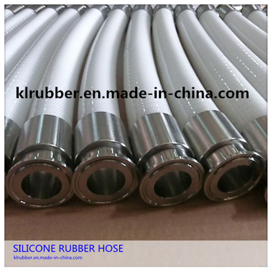 FDA Food Grade Stainless Steel Reinforced Silicone Hose with Quick Connector