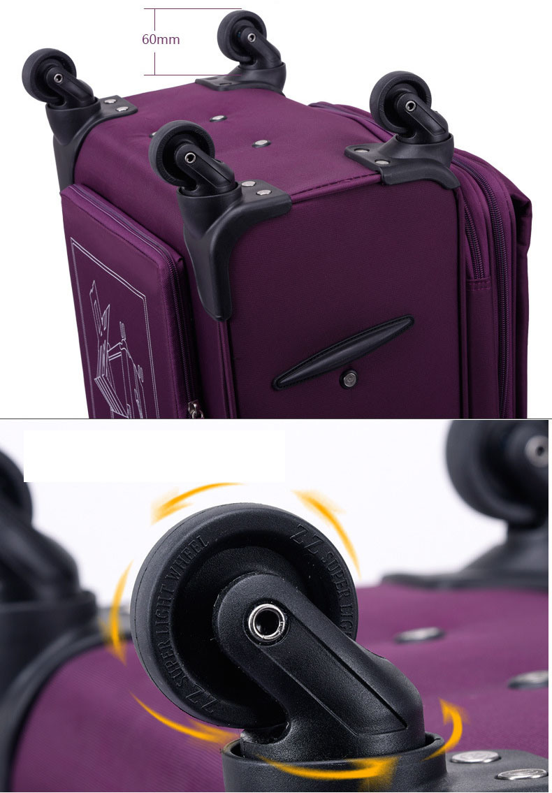 Trolley Wheeled Luggage Travel Bag Case with Small Seat (CY3405)