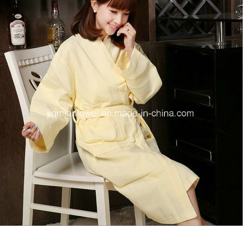 Solid Color Towelling /Terry Cloth Shawl Collar Bathrobe