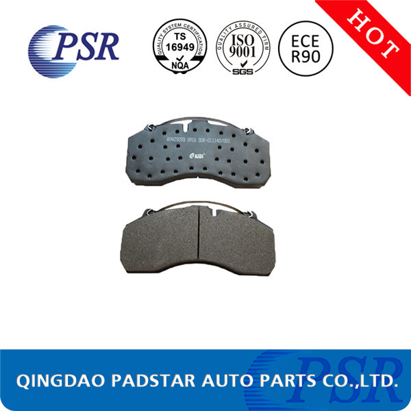 High Brake Power Semi-Metallic Heavy Vehicle Brake Pads for Mercedes-Benz