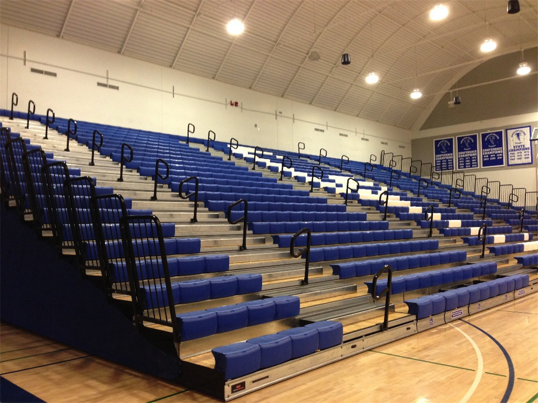 Telescopic Basketball Theater Seating Automatic Plastic Bleachers