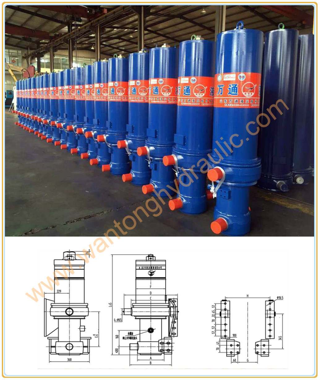 China Cheap Standard Hydraulic Cylinder for Dump Trailer on Best Sale