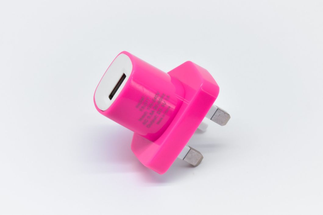 Colorful USB Mini Wall Charger 5V 1A EU/UK/Us Plug for Universal Devices