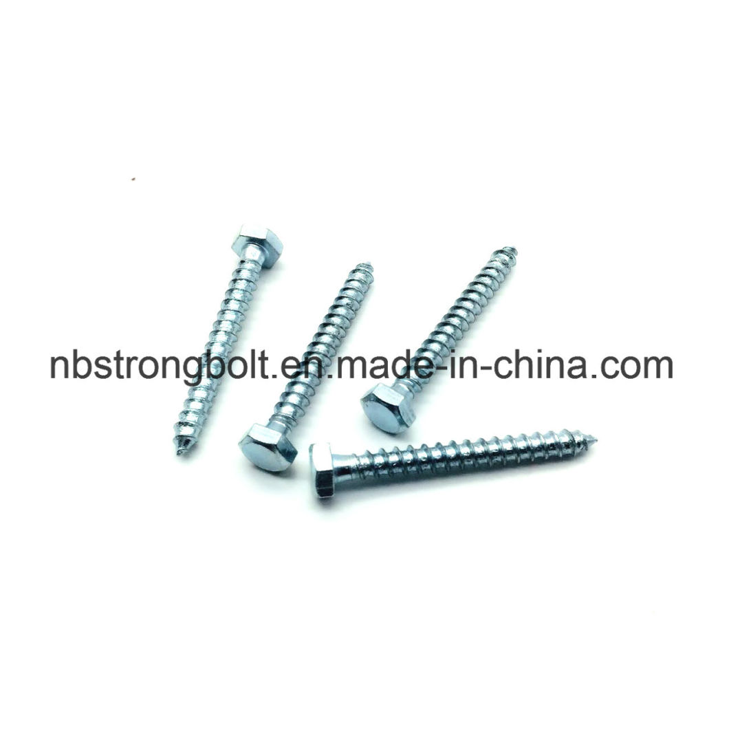 Hex Head Wood Screw with Zp