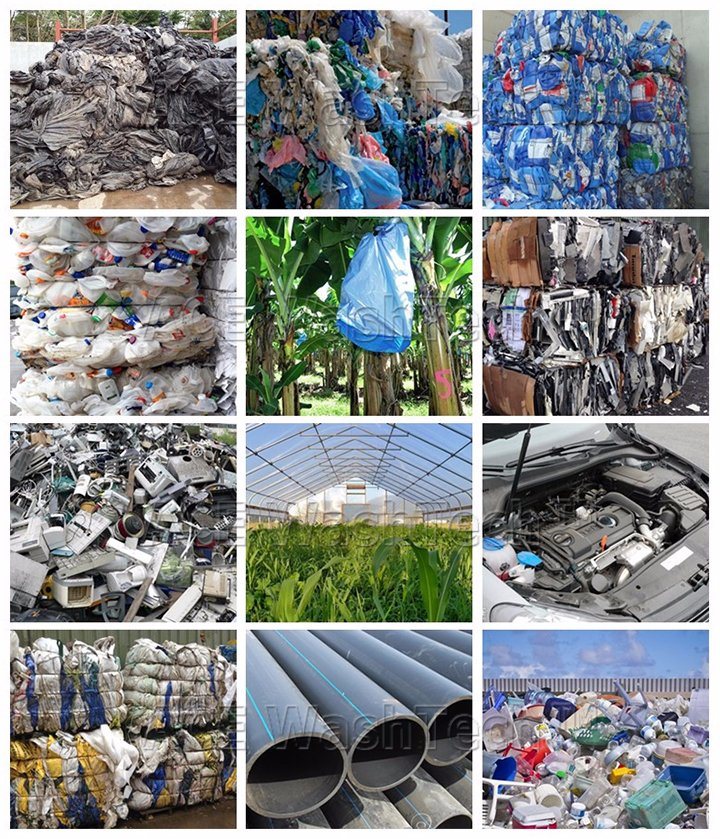 Plastic Bag Recycling Plant PE PP Waste Crushing Washing Drying Machine