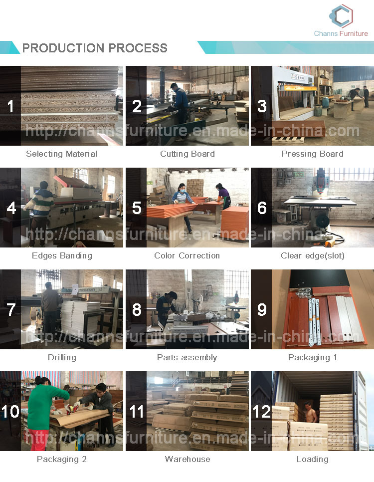Simple Design Office Furniture Metal Wood Computer Table (CAS-CD31405)