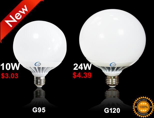 High Lumen G95 G120 10W 12W 15W 18W 24W Aluminum LED Bulb Light E27 PF>0.9 100lm/W