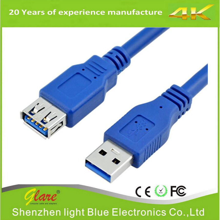 Shenzhen Factory Supply Good Quality Male to Female USB 3.0 Cable