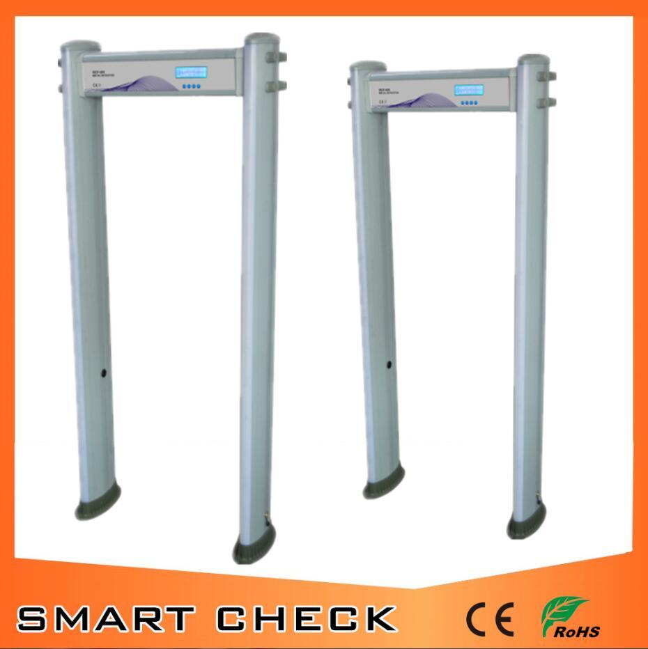 6 Zones Cylindrical Walk Thorugh Metal Detector Body Security Detector